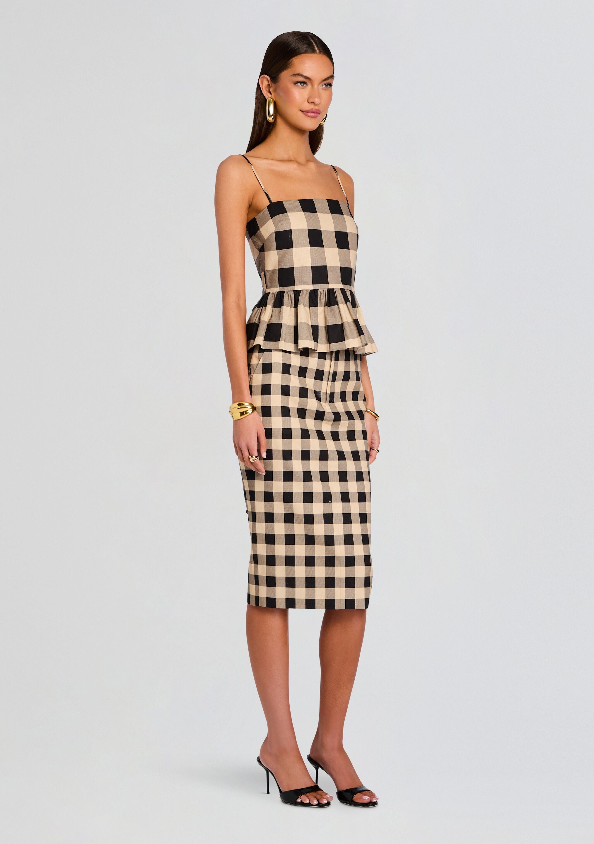 Carl Linen Midi Skirt-Stylulu