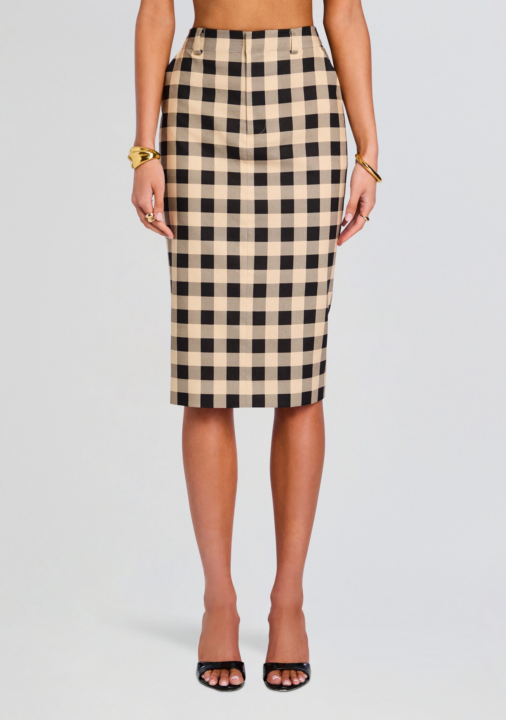 Carl Linen Midi Skirt-Stylulu