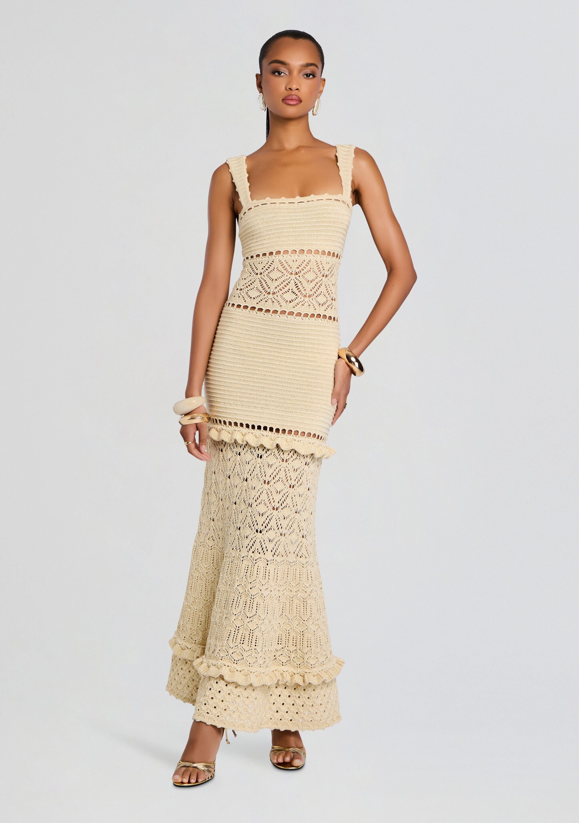 Winona Crochet Dress-Stylulu