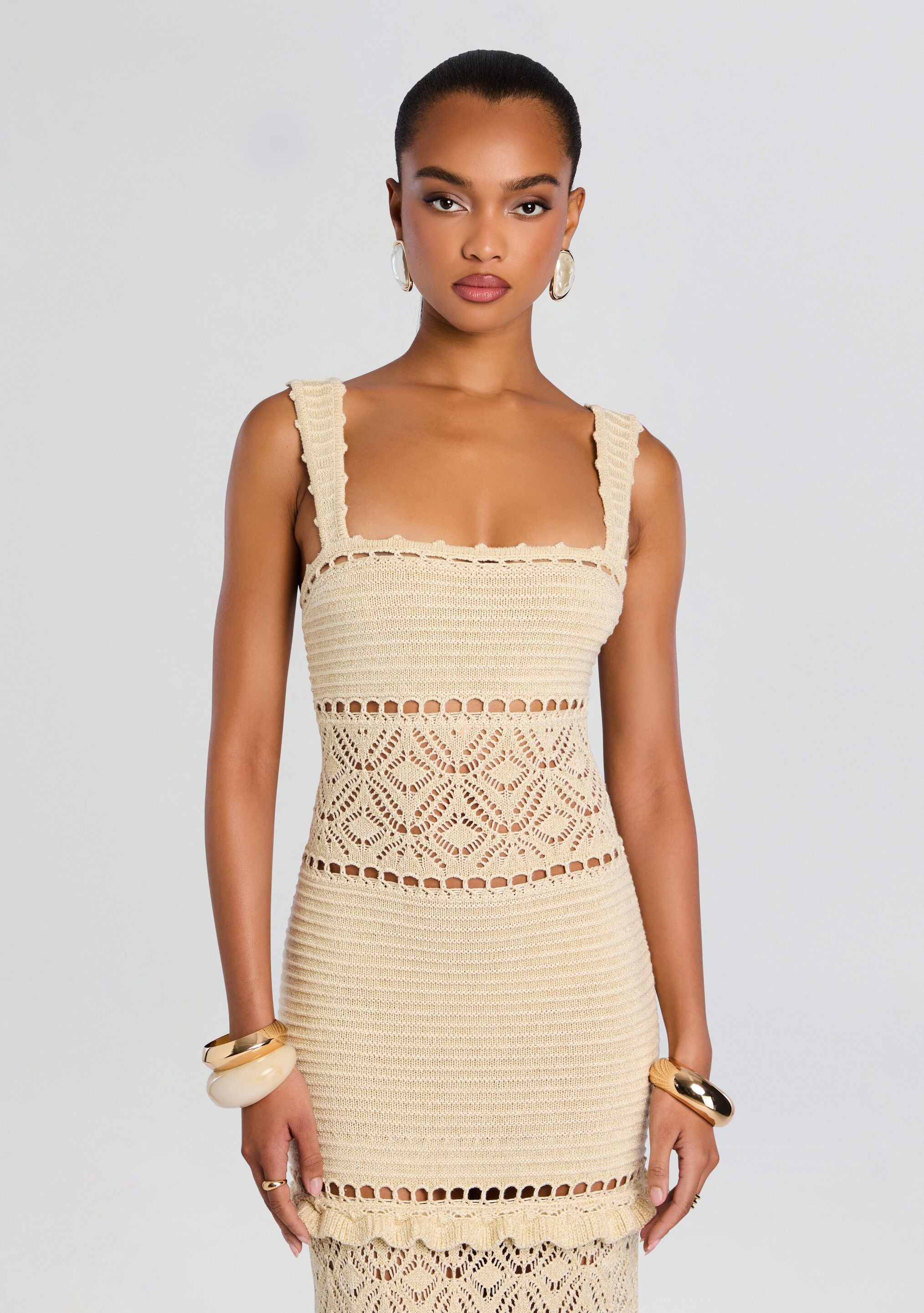 Winona Crochet Dress-Stylulu