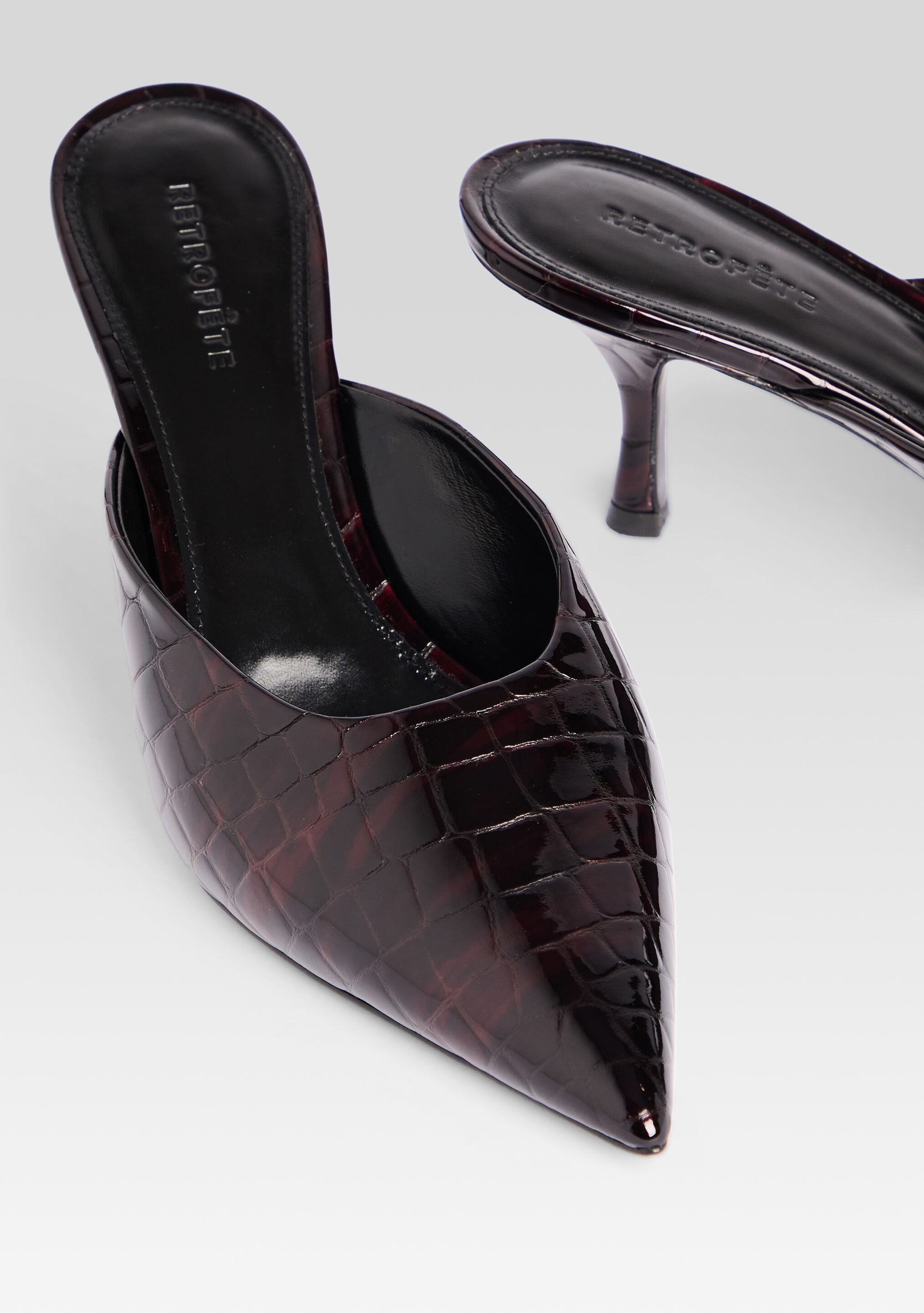 Bonnie Leather Mule-Stylulu