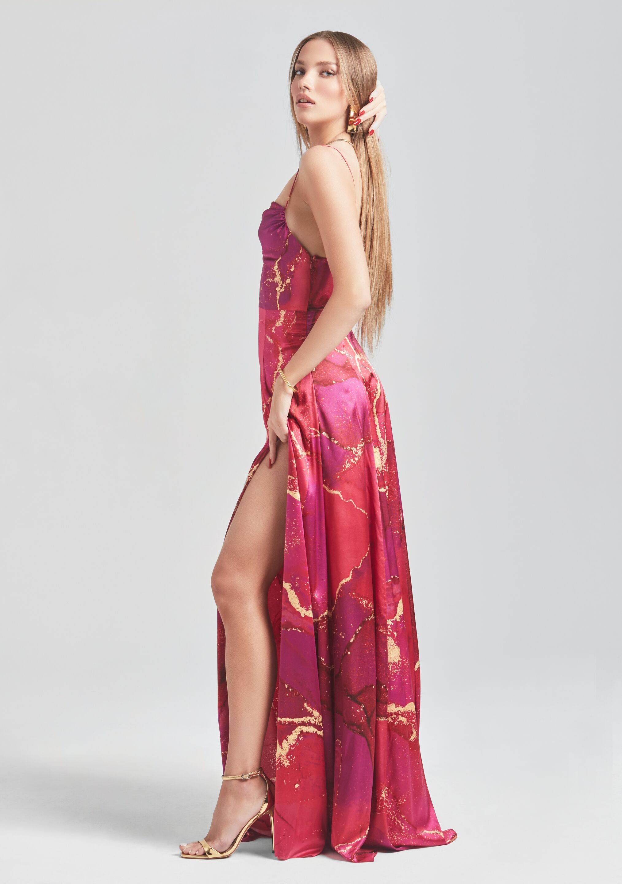 Gracie Silk Dress-Stylulu
