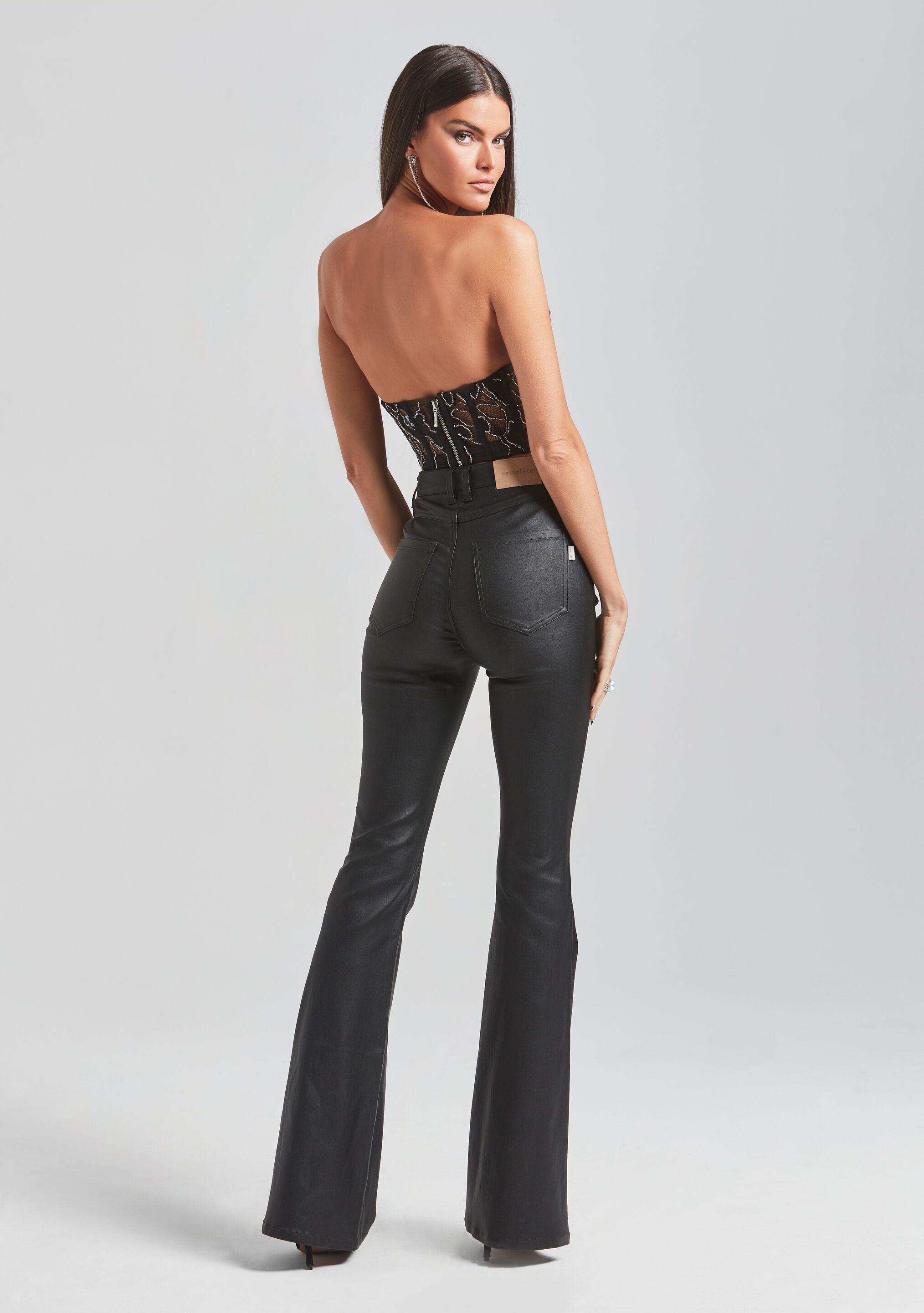 Audrey Embellished Lace Top-Stylulu