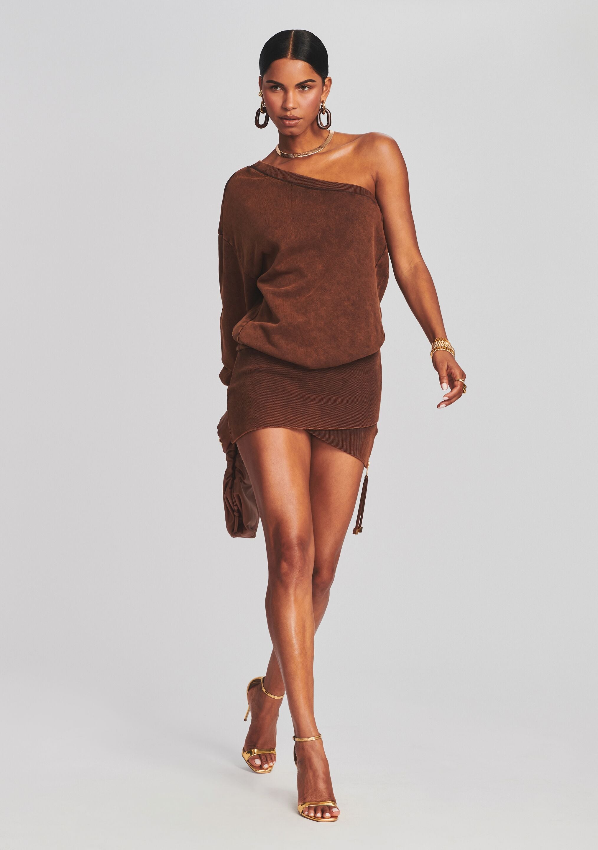 Helana Terry Sweatshirt Dress-Stylulu