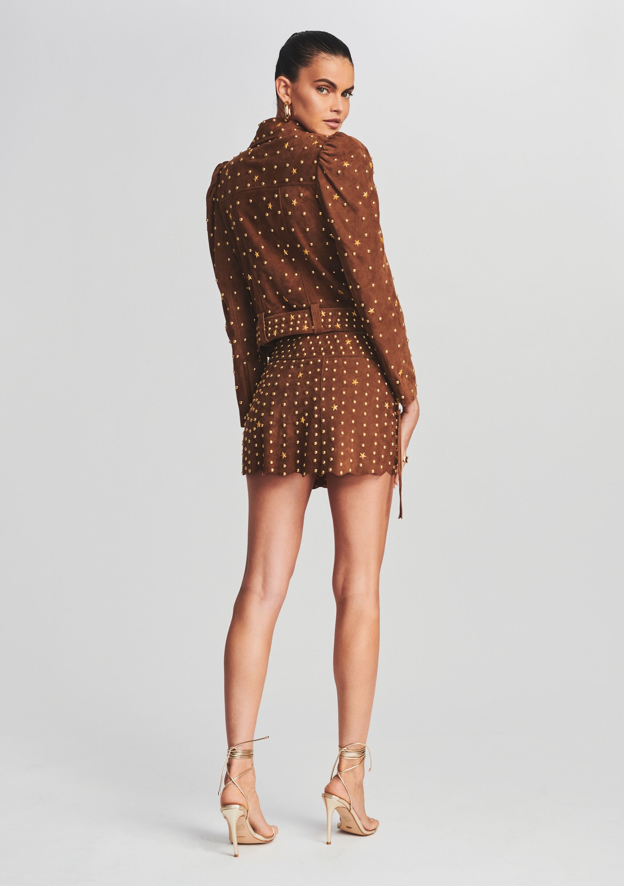 Tai Suede Studded Jacket-Stylulu