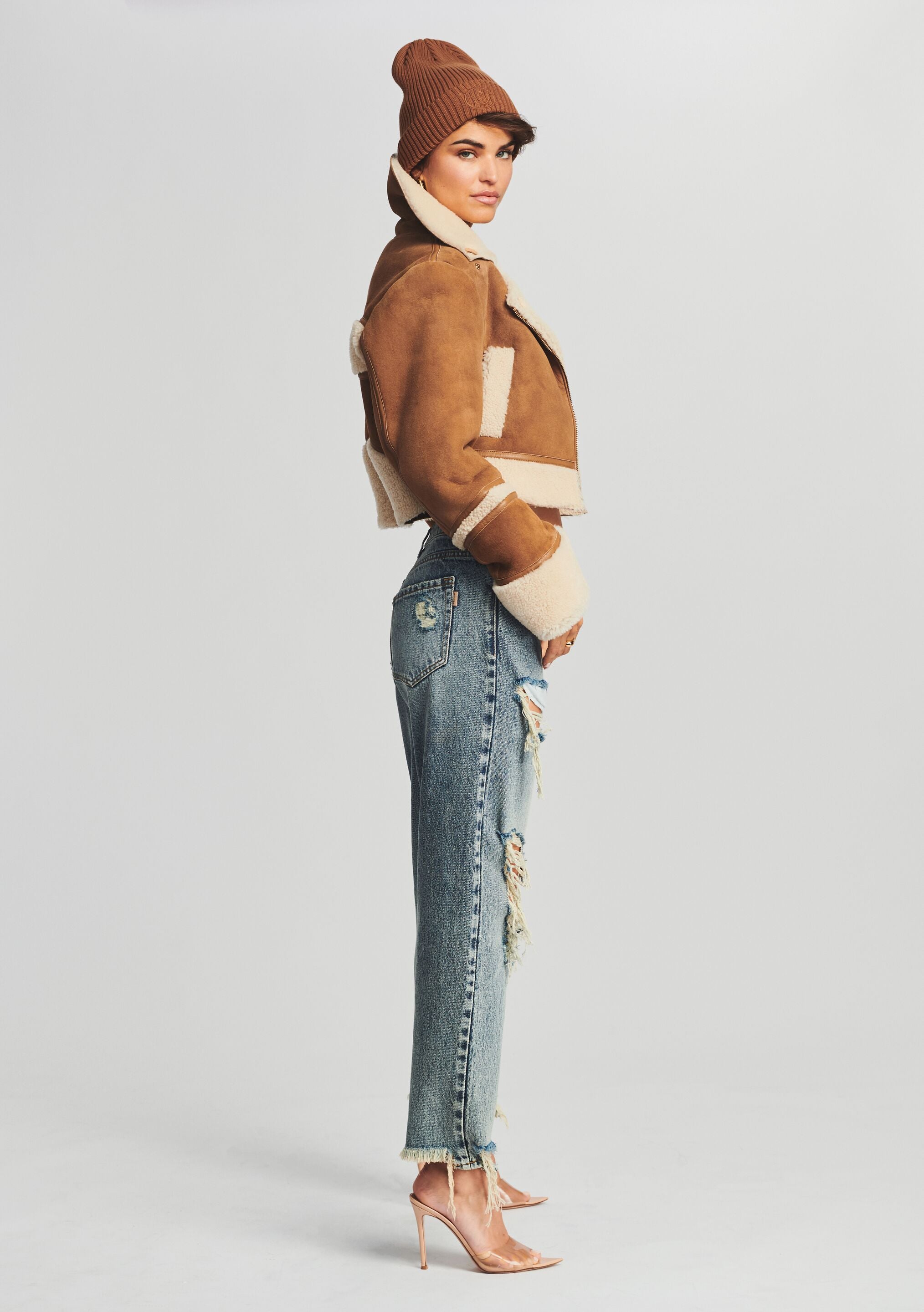 Henley Leather Jacket-Stylulu