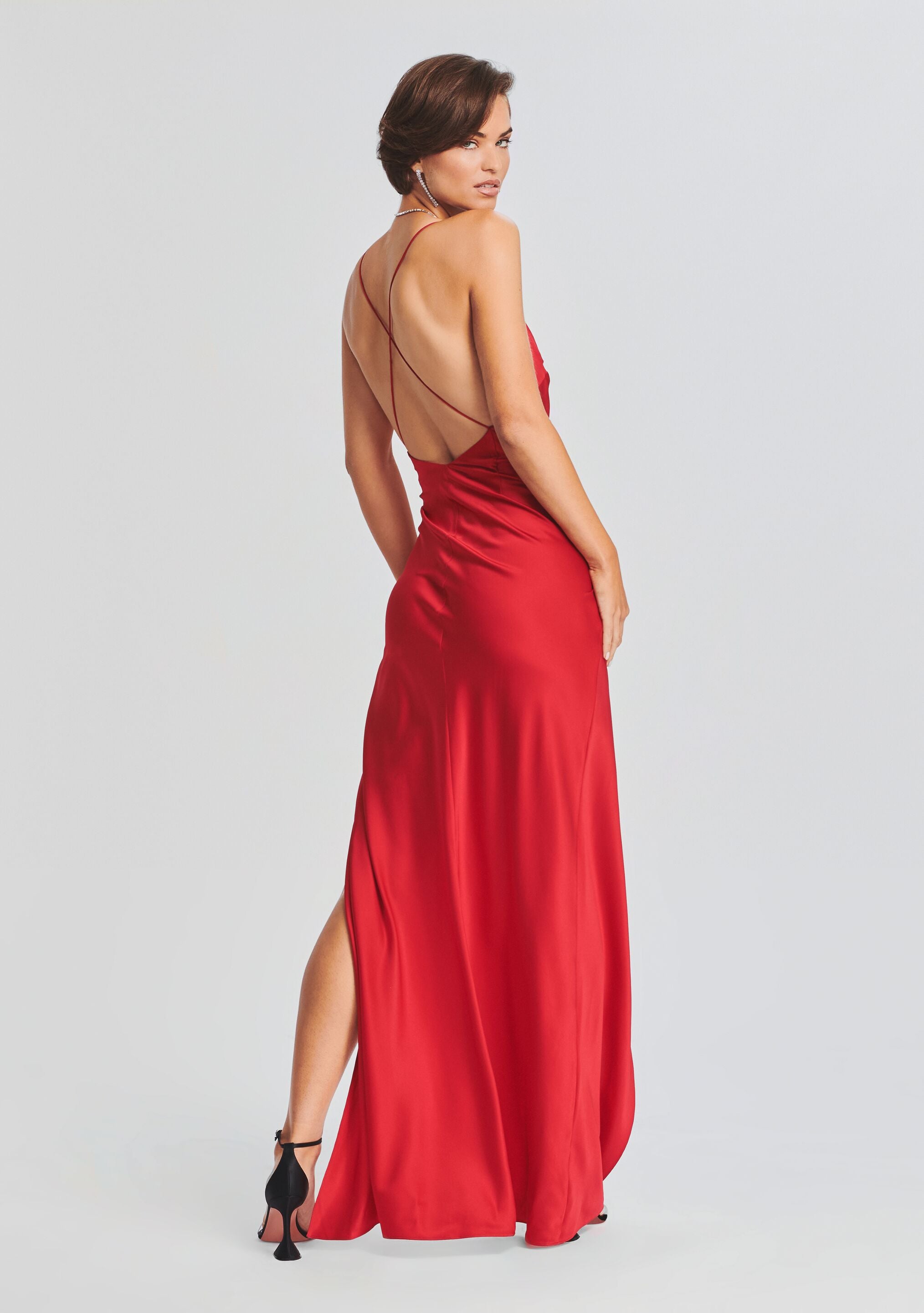 Amina Silk Dress-Stylulu