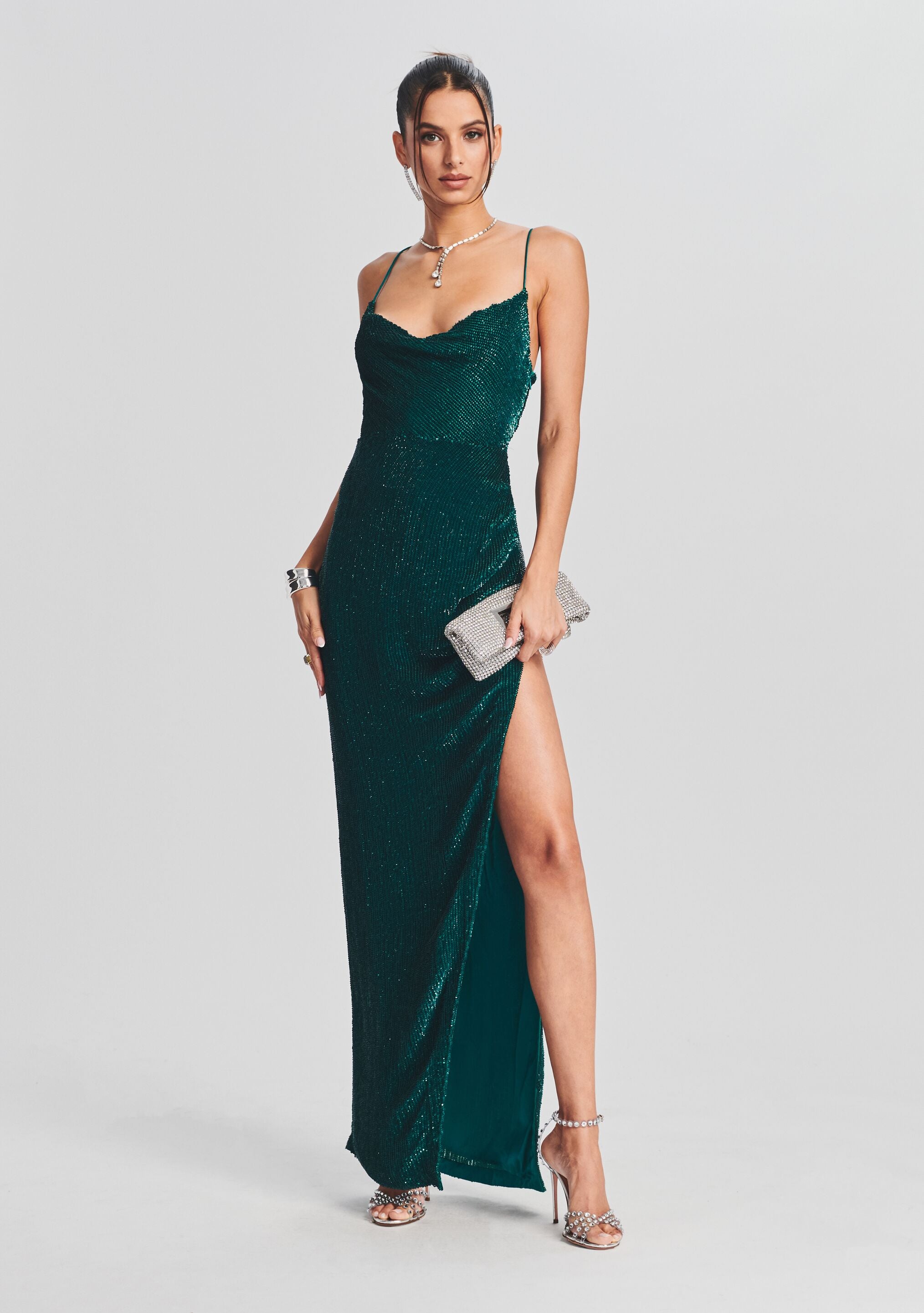 Katya Sequin Dress-Stylulu