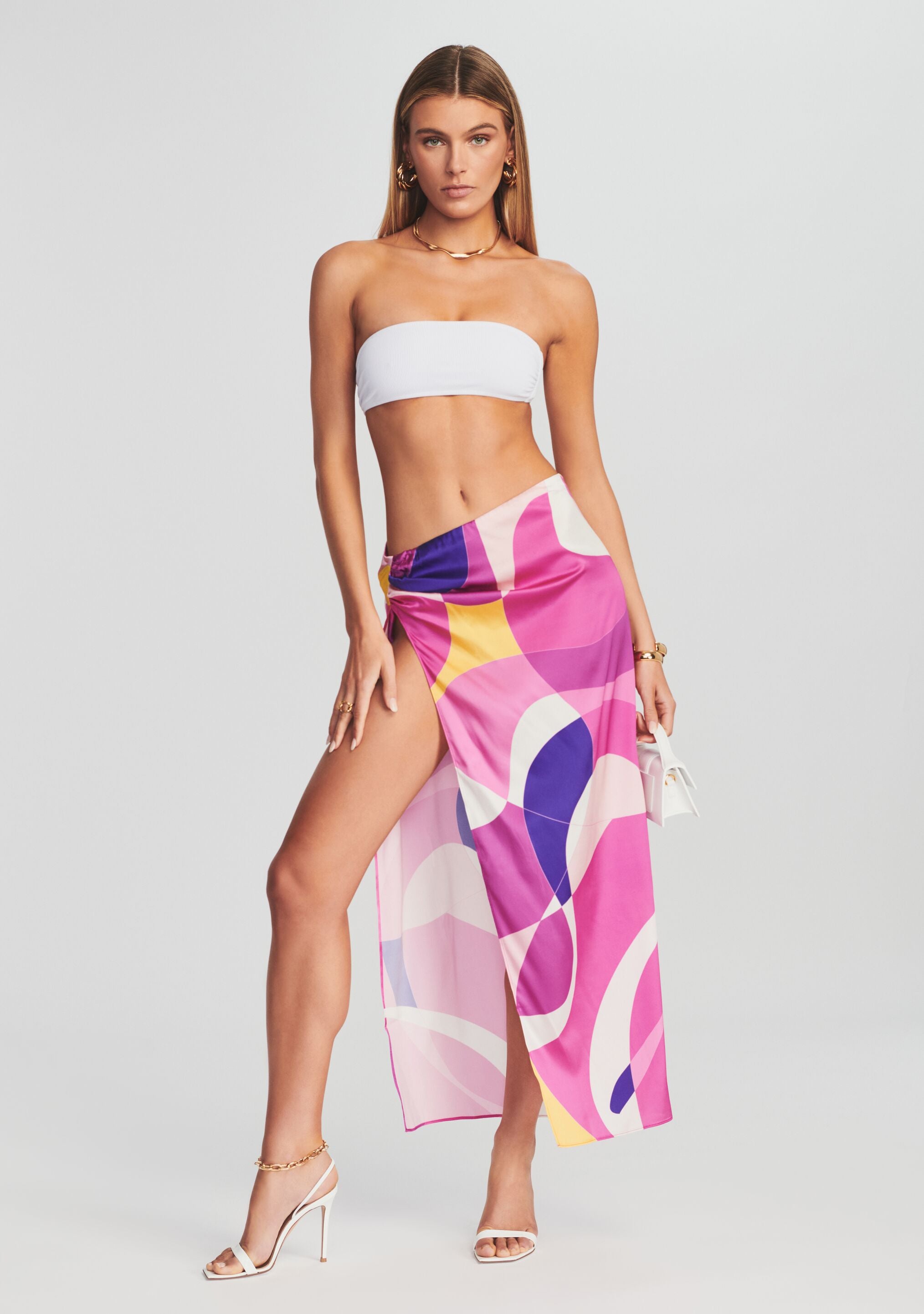 Gav Silk Skirt-Stylulu