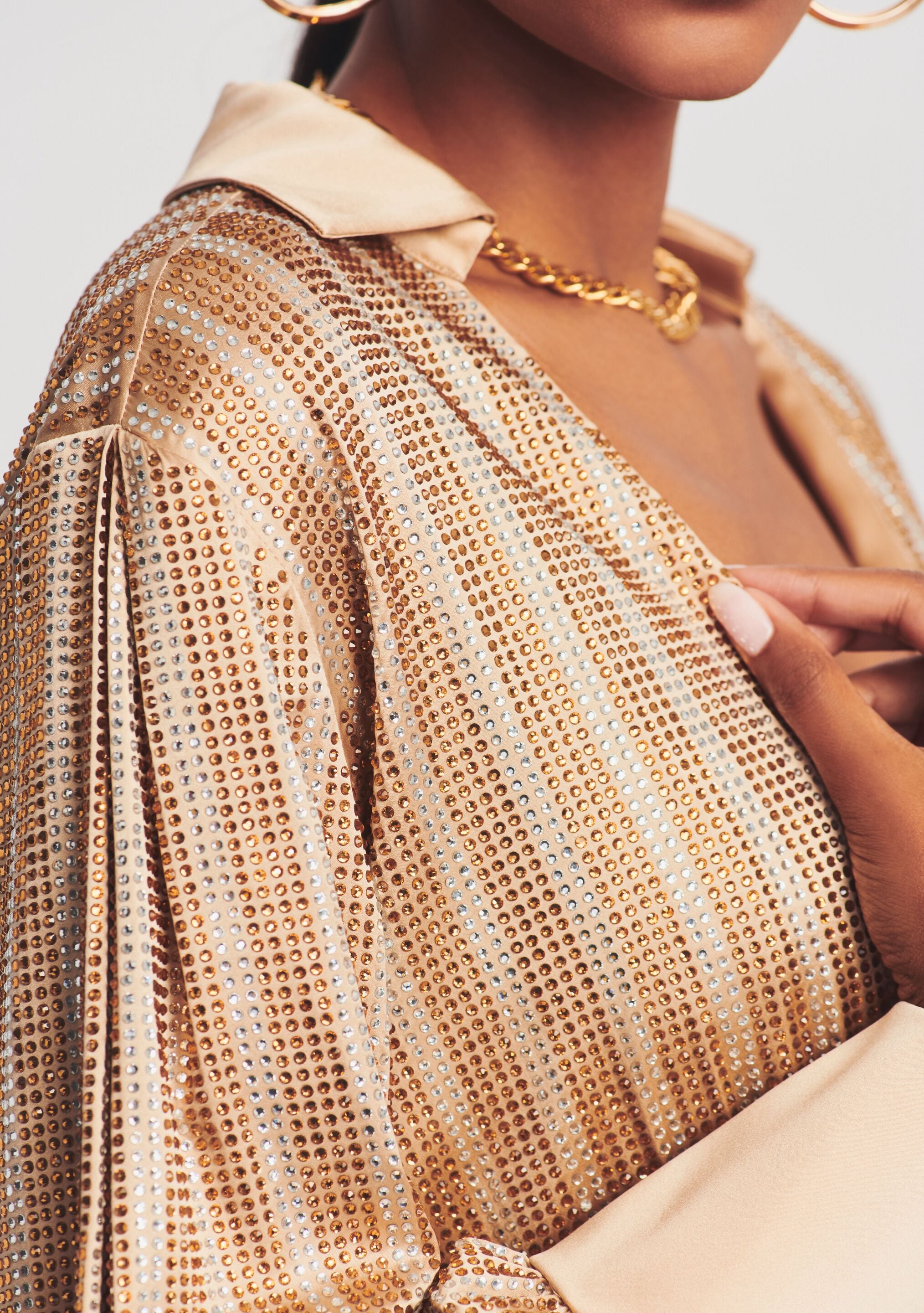 Oliver Embellished Silk Dress-Stylulu