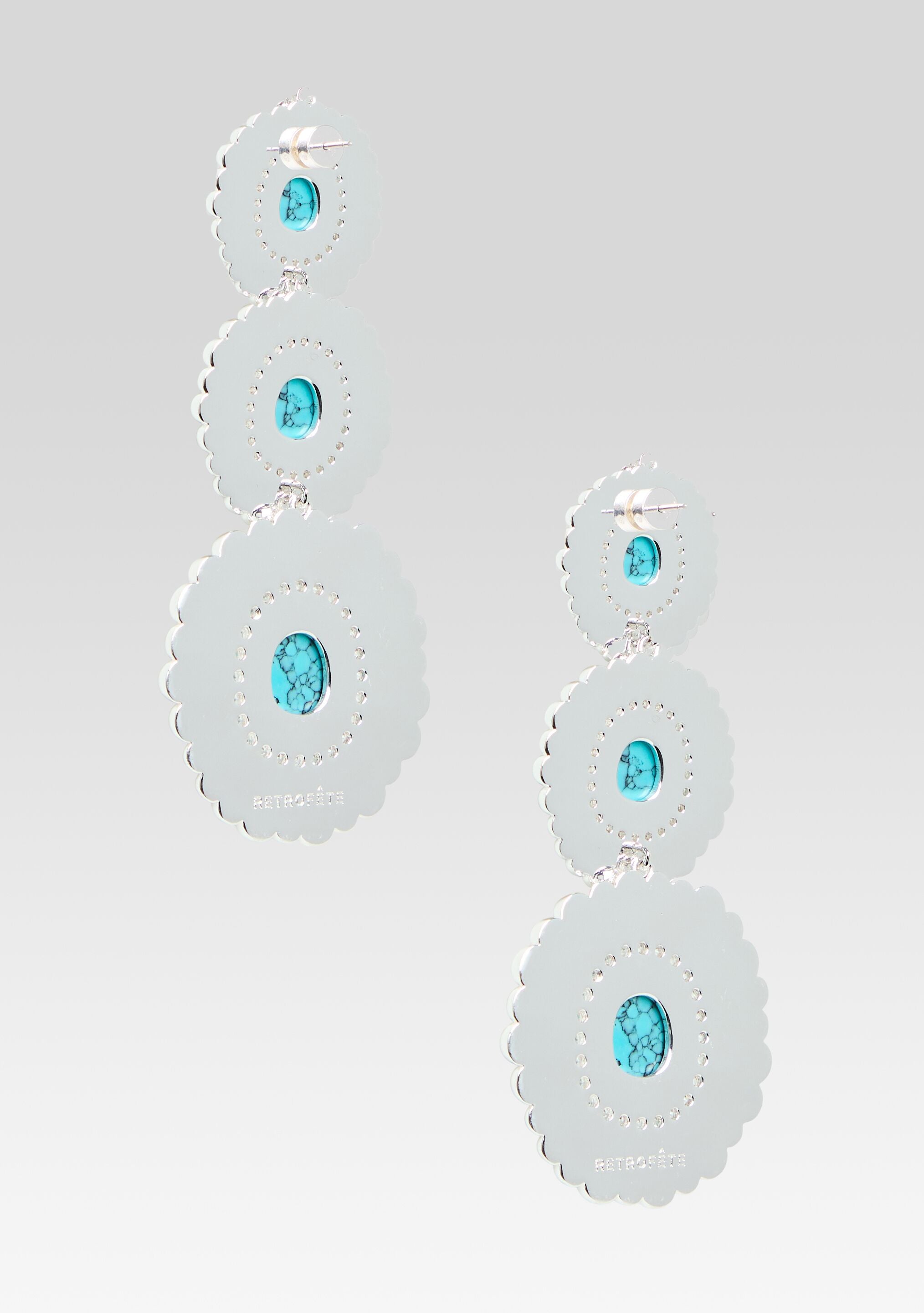 Orabella Turquoise Earrings-Stylulu