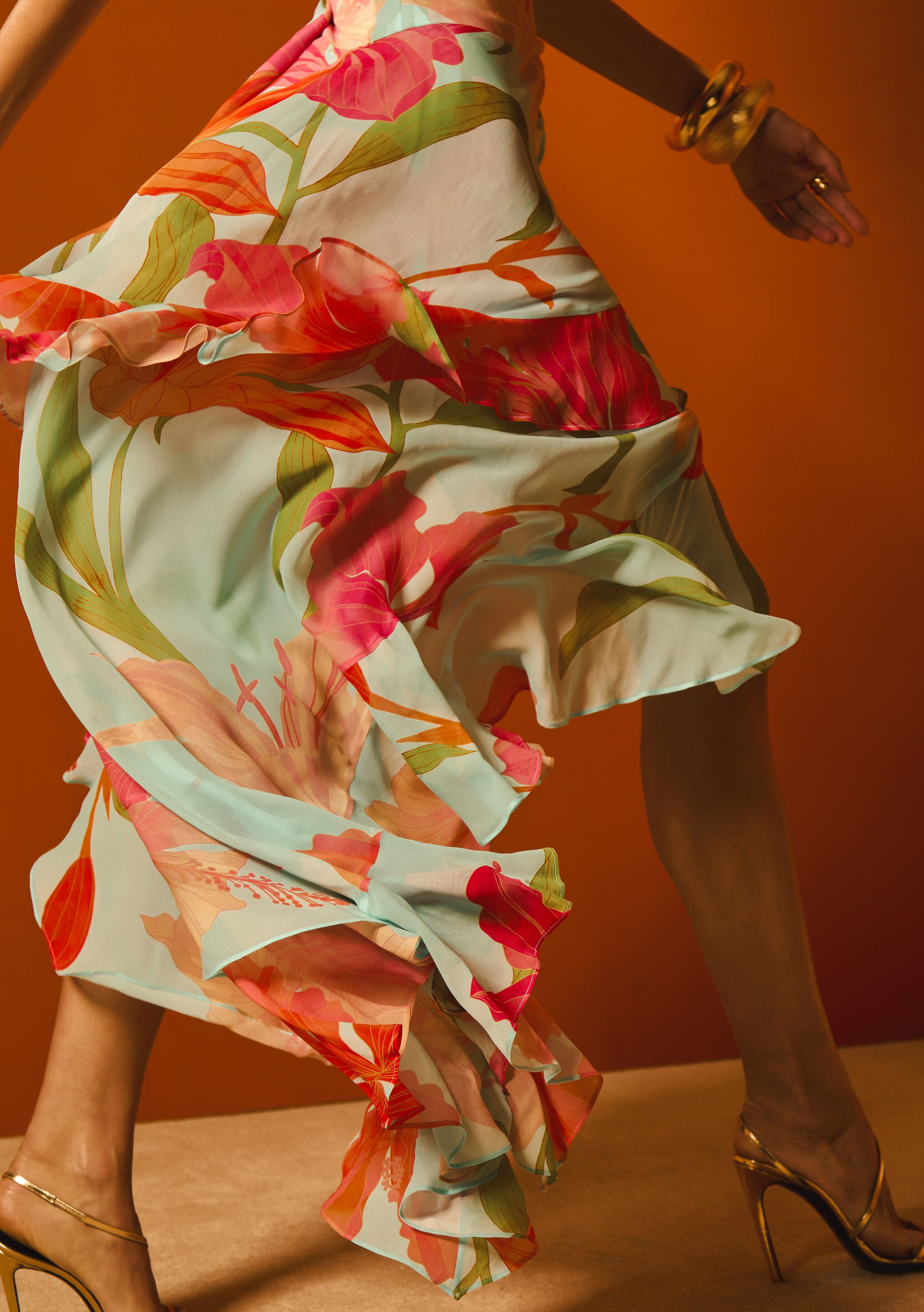 Samara Silk Chiffon Dress-Stylulu