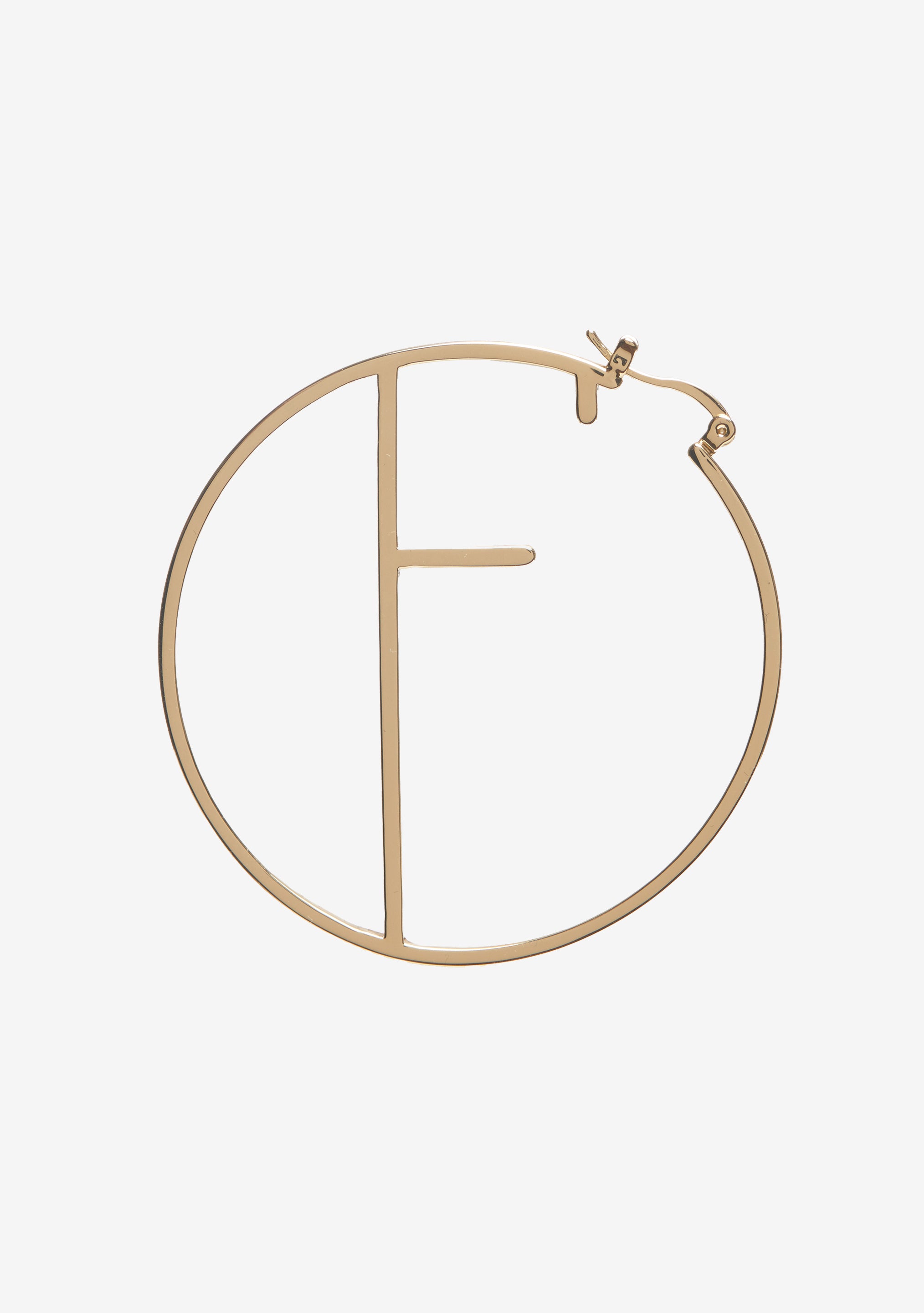 Hoop Letter Earring-Stylulu