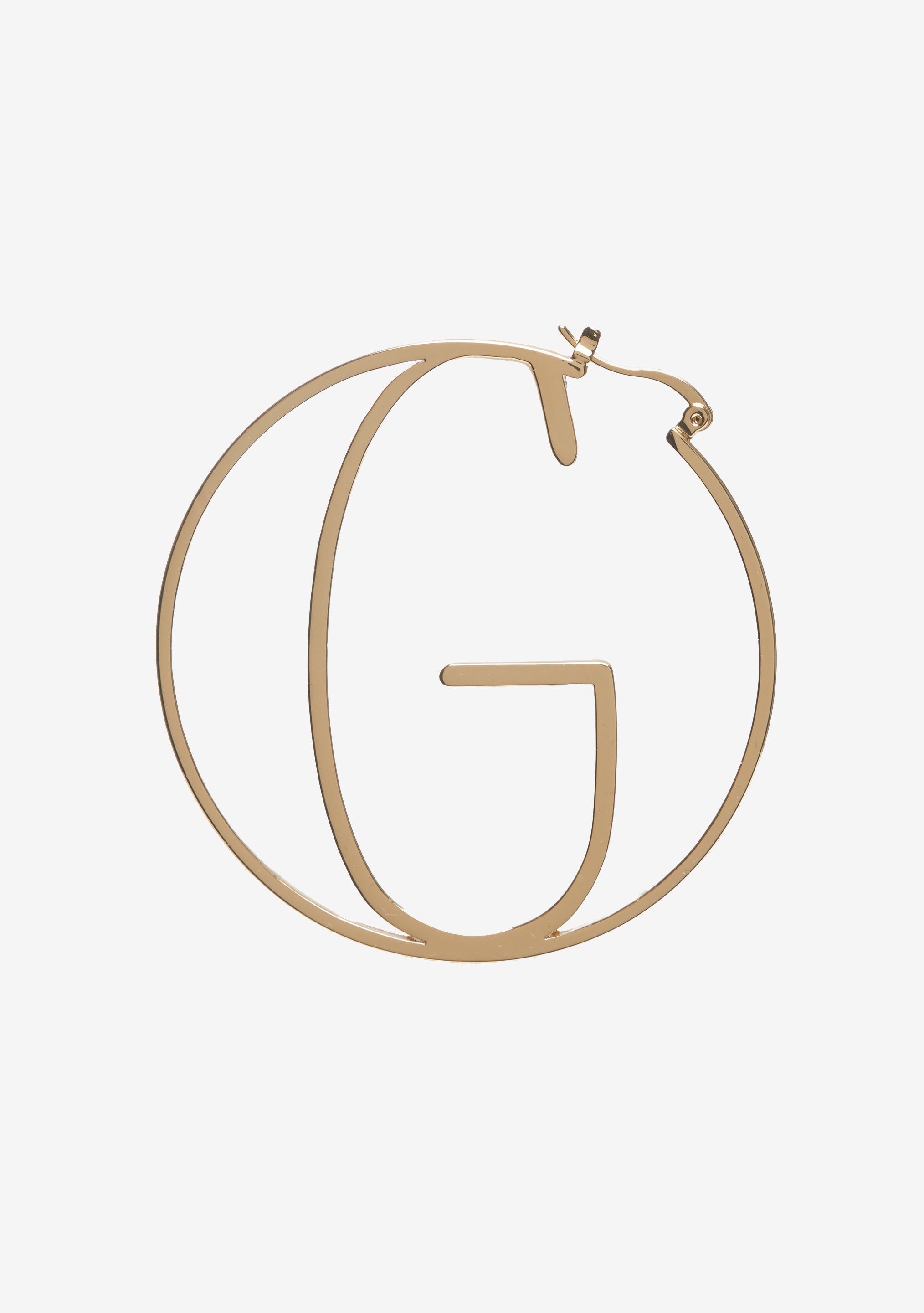 Hoop Letter Earring-Stylulu