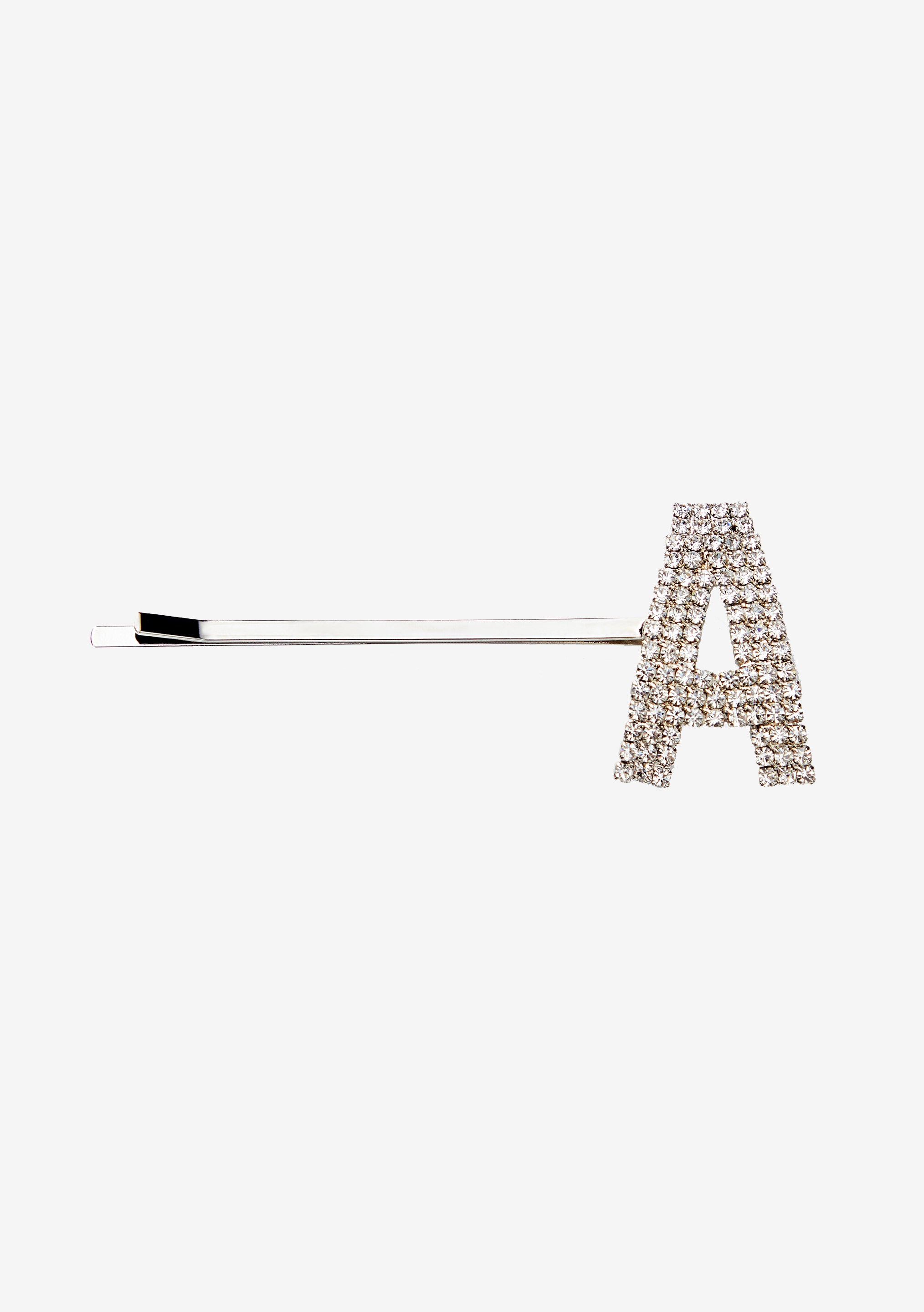 Rhinestone Alphabet Hair Clip-Stylulu