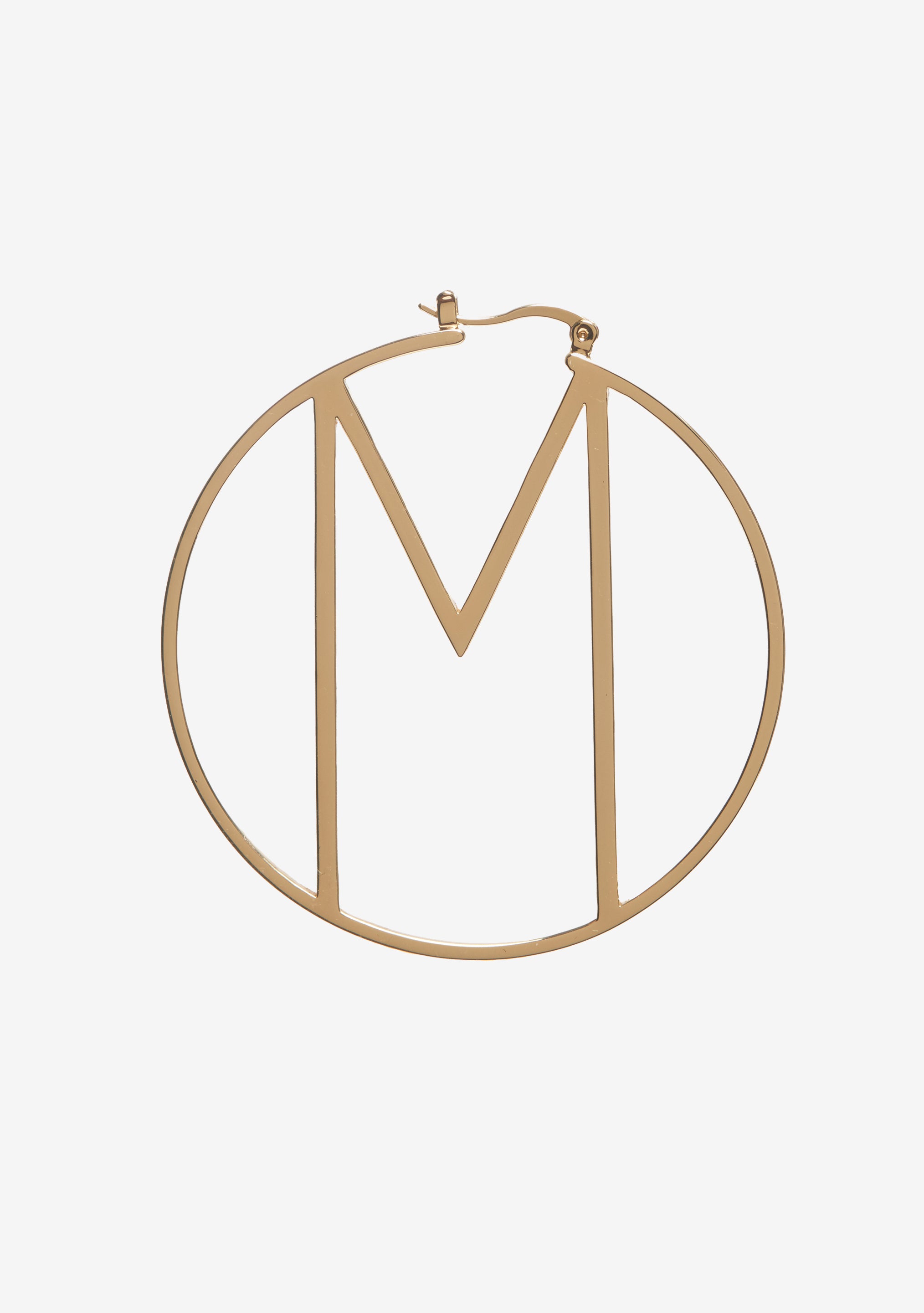 Hoop Letter Earring-Stylulu