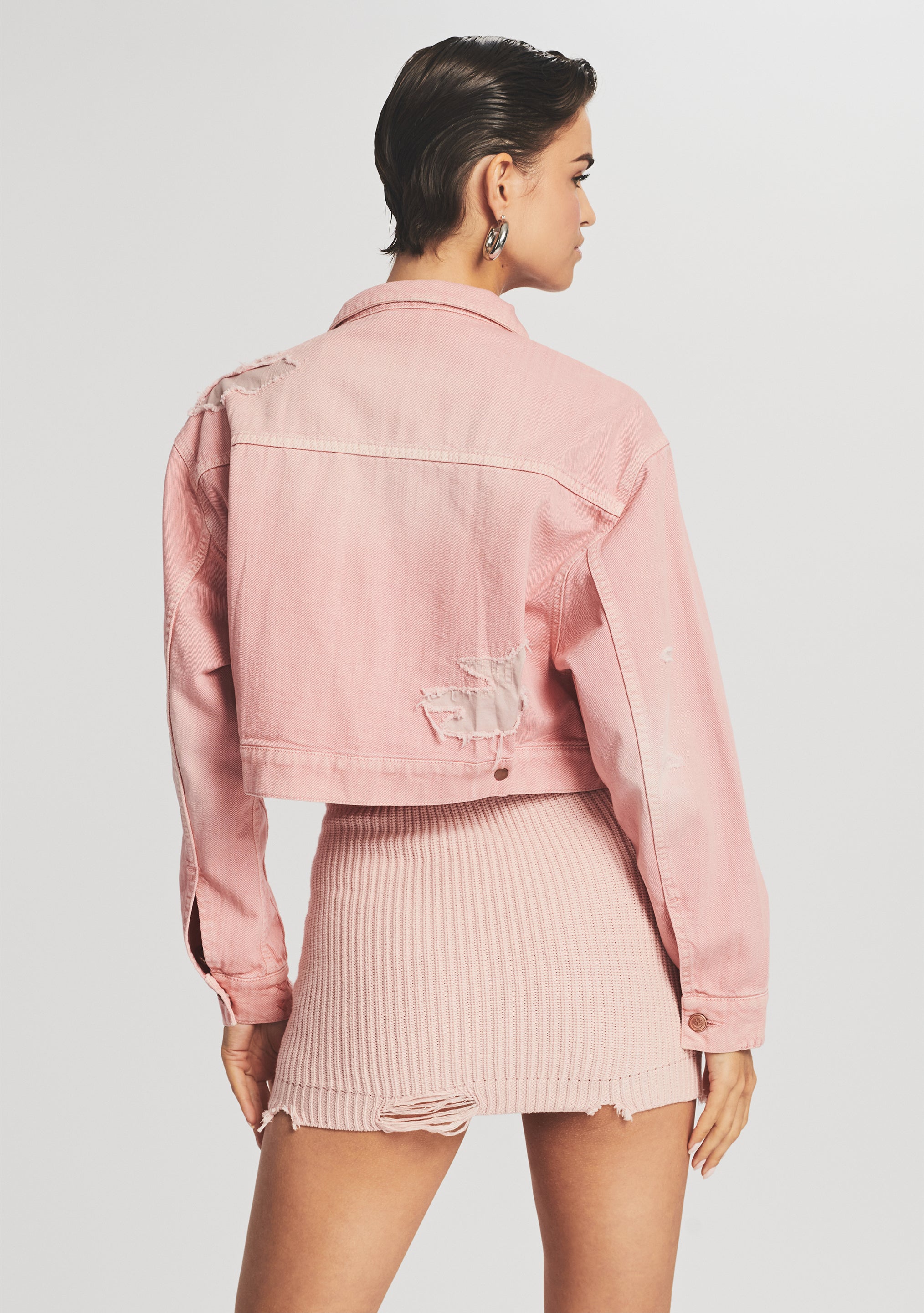Ryan Cropped Jacket-Stylulu