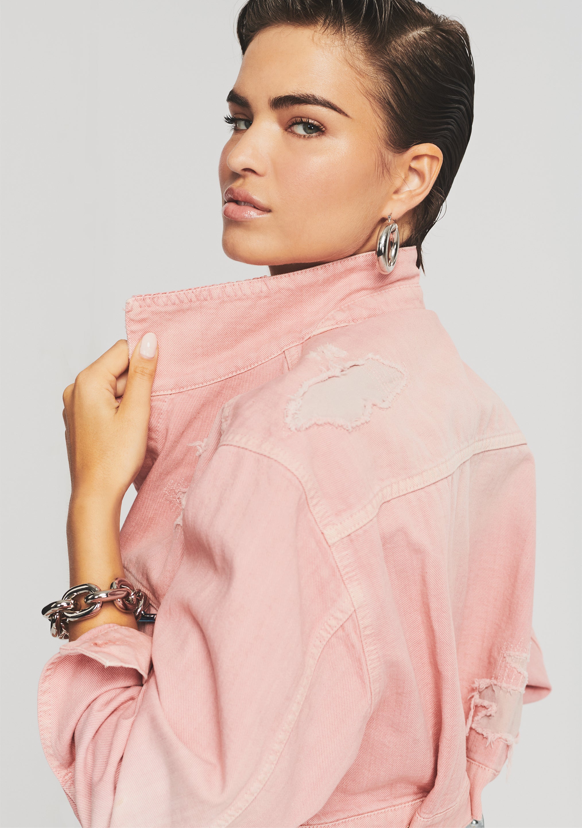 Ryan Cropped Jacket-Stylulu