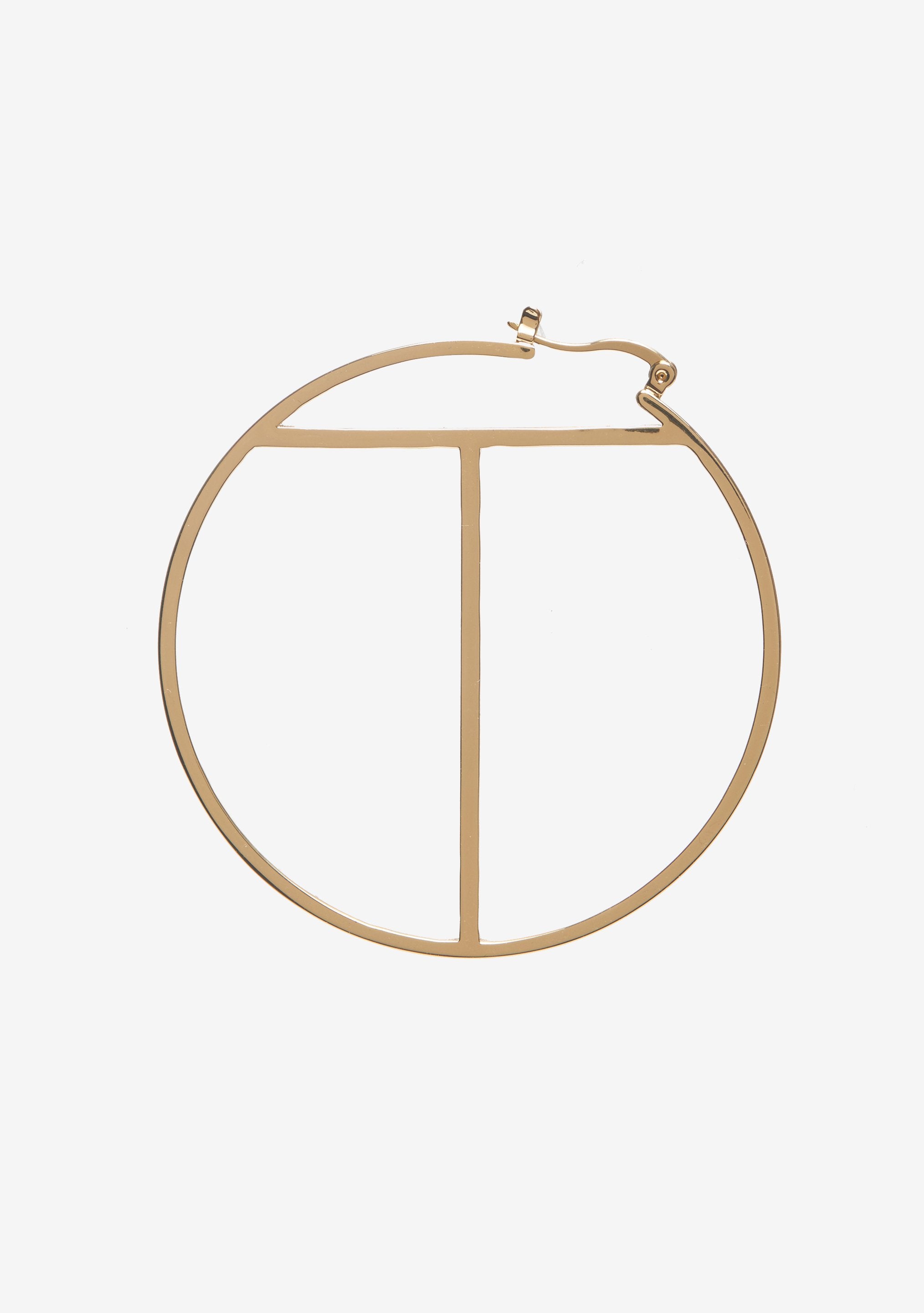 Hoop Letter Earring-Stylulu