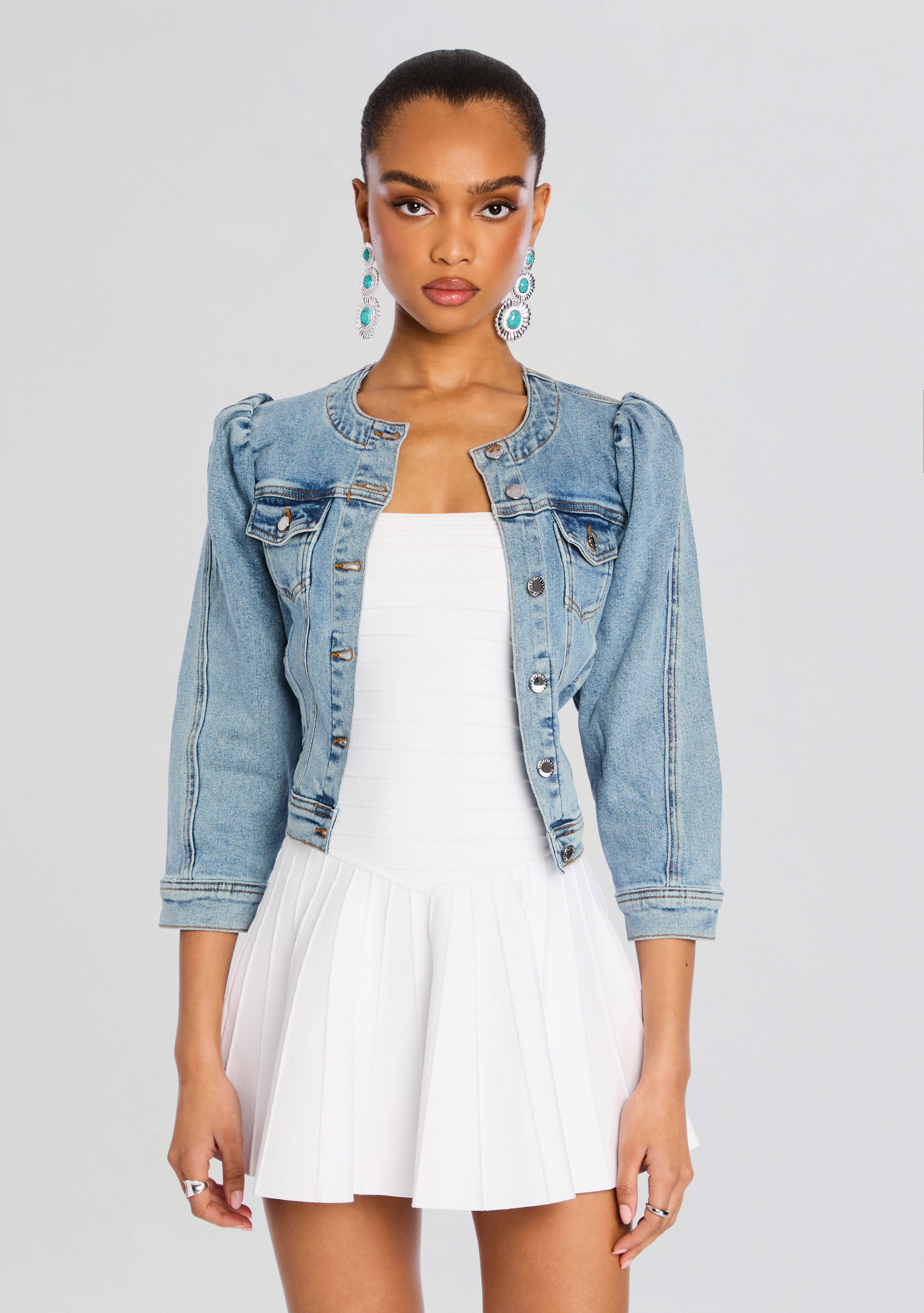 Tasha Denim Jacket-Stylulu