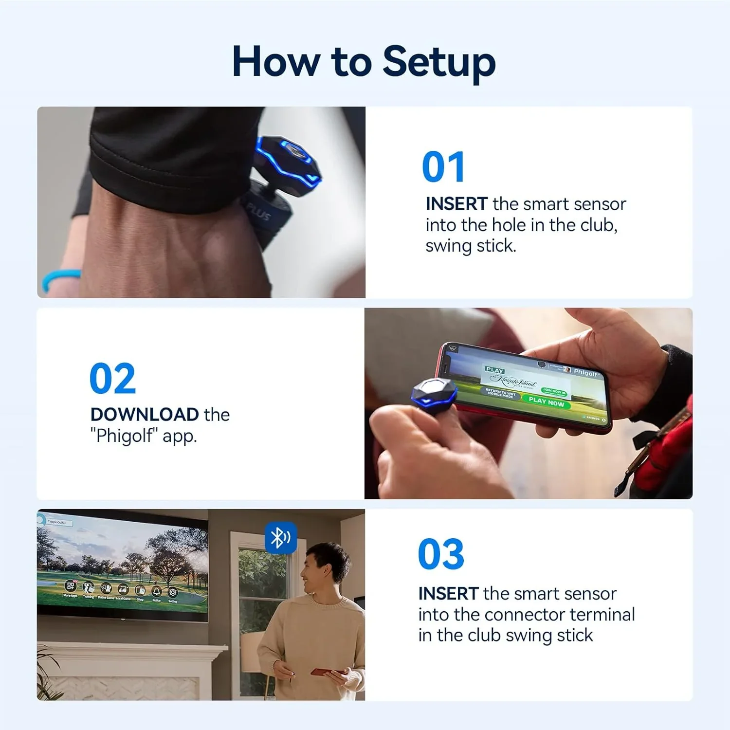 Home Golf Game Simulator: Enjoy Interactive Golf with Motion Sensor & Swing Stick for Indoor & Outdoor Fun 38,000+ Courses Worldwide, Compatible with Android, iOS, App & E6 Connect