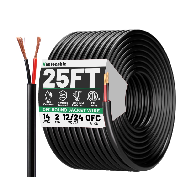 25FT 14 Gauge 2 Conductor Copper Electrical Wire