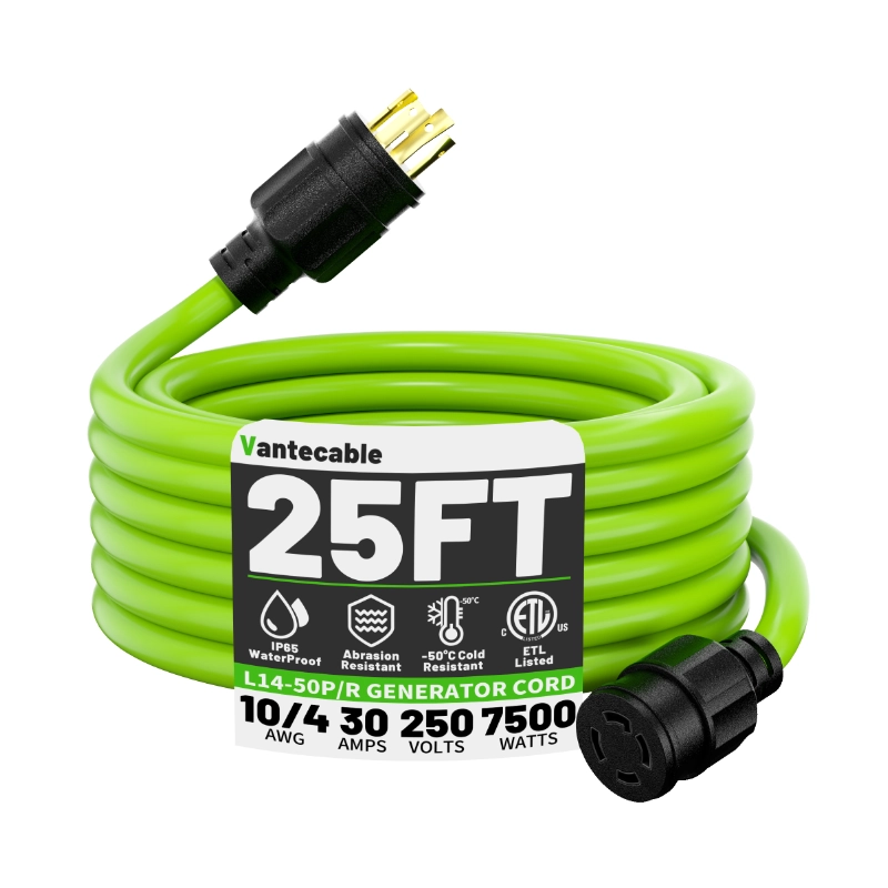 40Feet 30 Amp Generator Extension Cord 4 Prong