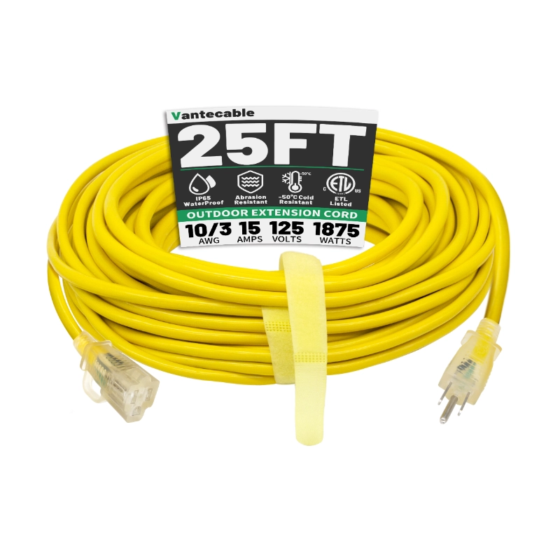 6 Ft 10/3 Outdoor Extension Cord Waterproof Heavy Duty 10 Gauge 3 Prong