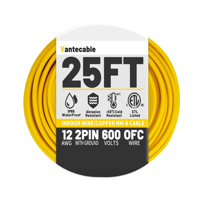 Electrical Wire 12 Gauge Wire 2 Conductors Non-Metallic with Ground Wire