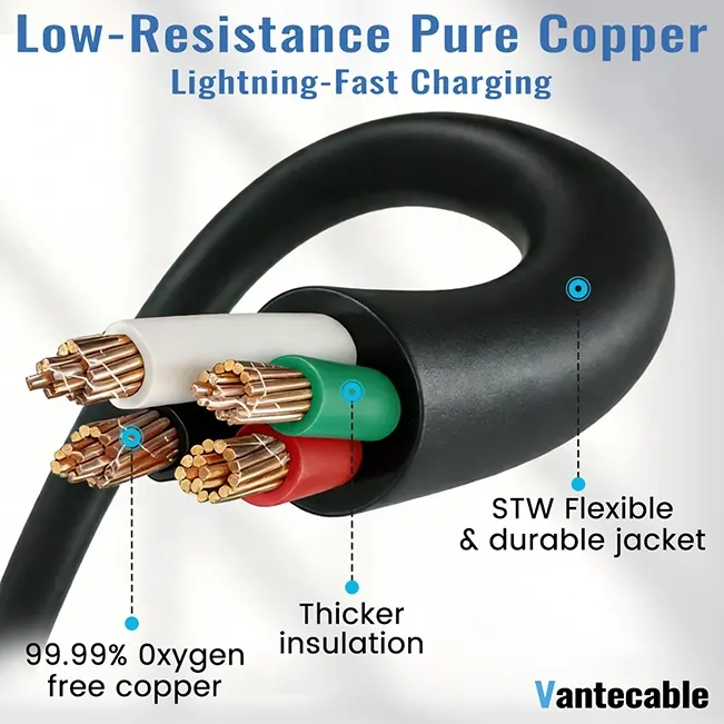 [10ft to 100ft] NEMA 14-50P to SS2-50R Extension Cord with Twist Lock, 50 Amp,for RV Generators and Yachts,Heavy Duty,STW Wire,yellow