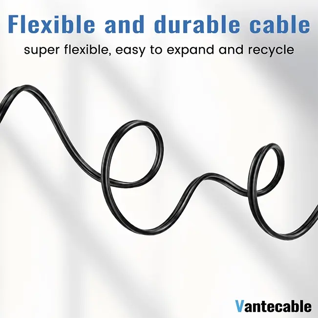 12/14/16AWG 2 Conductor Direct Burial Wire, CCA, for LED Lighting Strips, black, 30-500ft