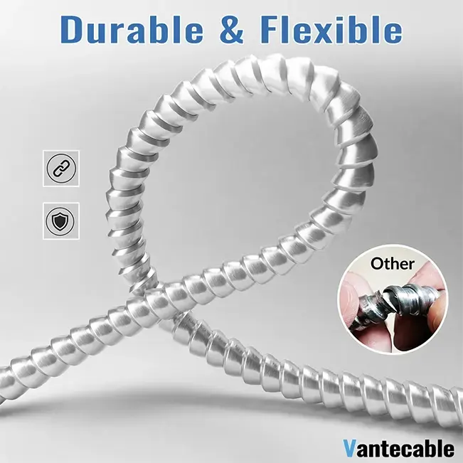 10 AWG MC Cable with Ground, 10 Gauge 2 or 3 Conductors Electrical Wire with Aluminum Armor, Solid Pure Copper Cable,UL Listed
