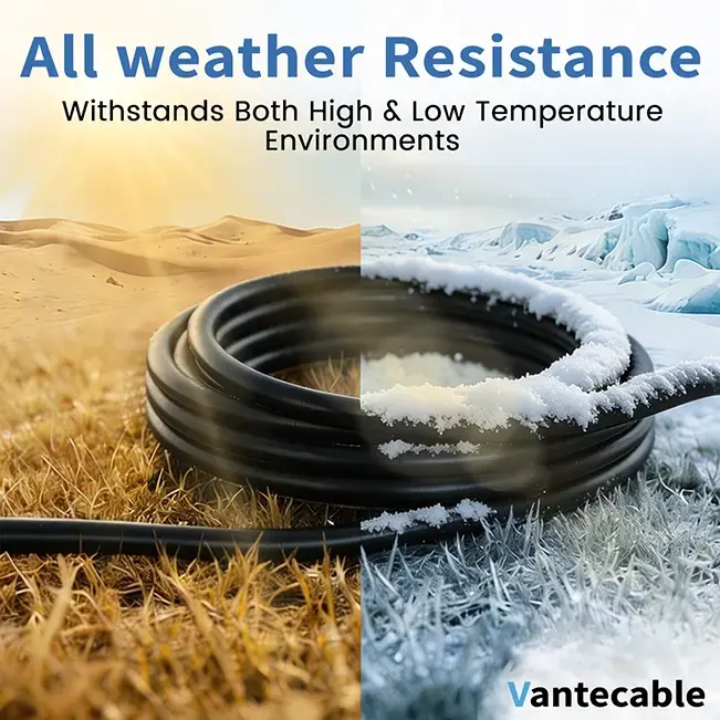 [10ft to 150ft] 12/3 Gauge Heavy Duty Outdoor Extension Cord, Waterproof with LED Lighted End,black,Waterproof,ETL,flexible