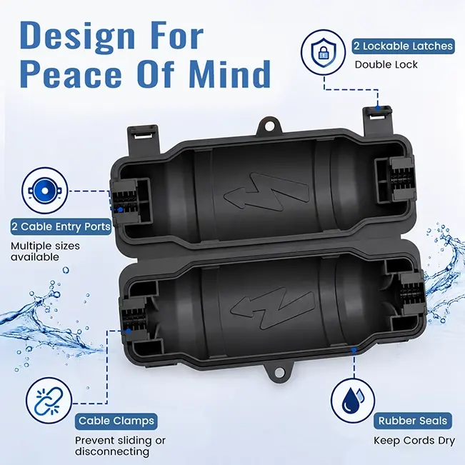 Waterproof Outdoor Extension Cord Safety Cover, 1~9 PCS