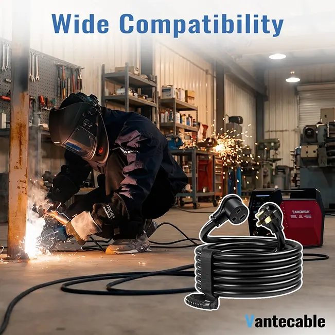 [50ft to 100ft]10AWG 3Prong Welder Extension Cord,30AMP,Welding Power Cord with NEMA 6-50P/R,for MIG,Lincoln,Plasma,Miller,TIG