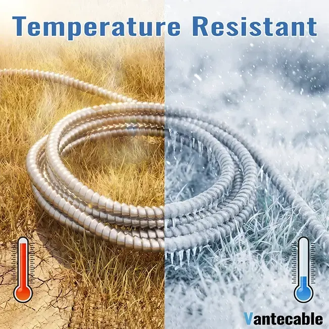 10 AWG MC Cable with Ground, 10 Gauge 2 or 3 Conductors Electrical Wire with Aluminum Armor, Solid Pure Copper Cable,UL Listed