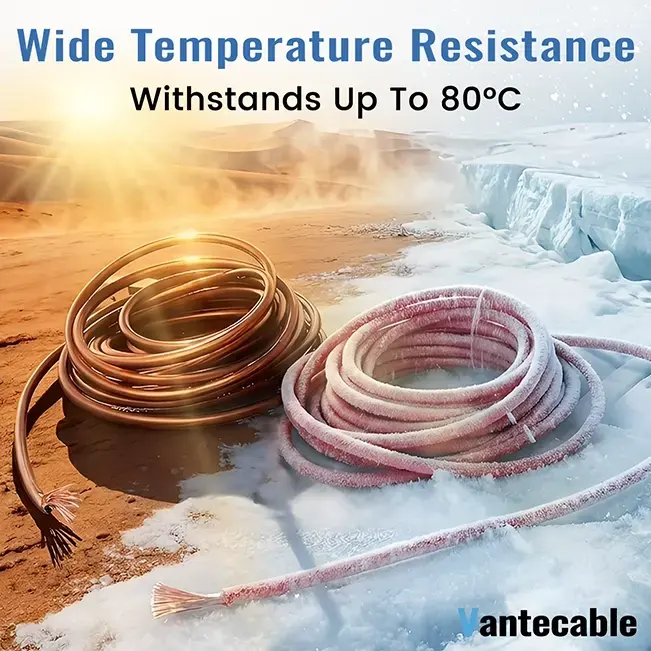 [25ft Each] 0/4/8 Gauge High-Performance CCA Wire Set, Red/Black Power & Ground Cable,Waterproof,ETL