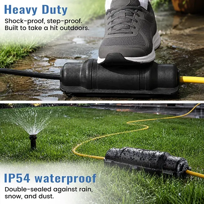 Waterproof Outdoor Extension Cord Safety Cover, 1~9 PCS