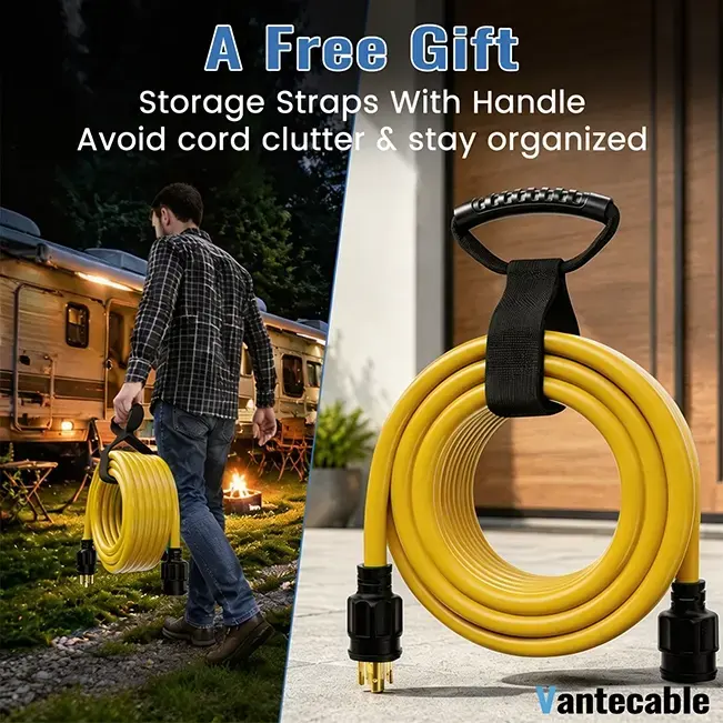[10ft to 100ft]10gauge 30 Amp Generator Power Extension Cord with Twist Lock Connector,L5-30P/R,L14-30P/R,125V/250,3750W,ETL Listed