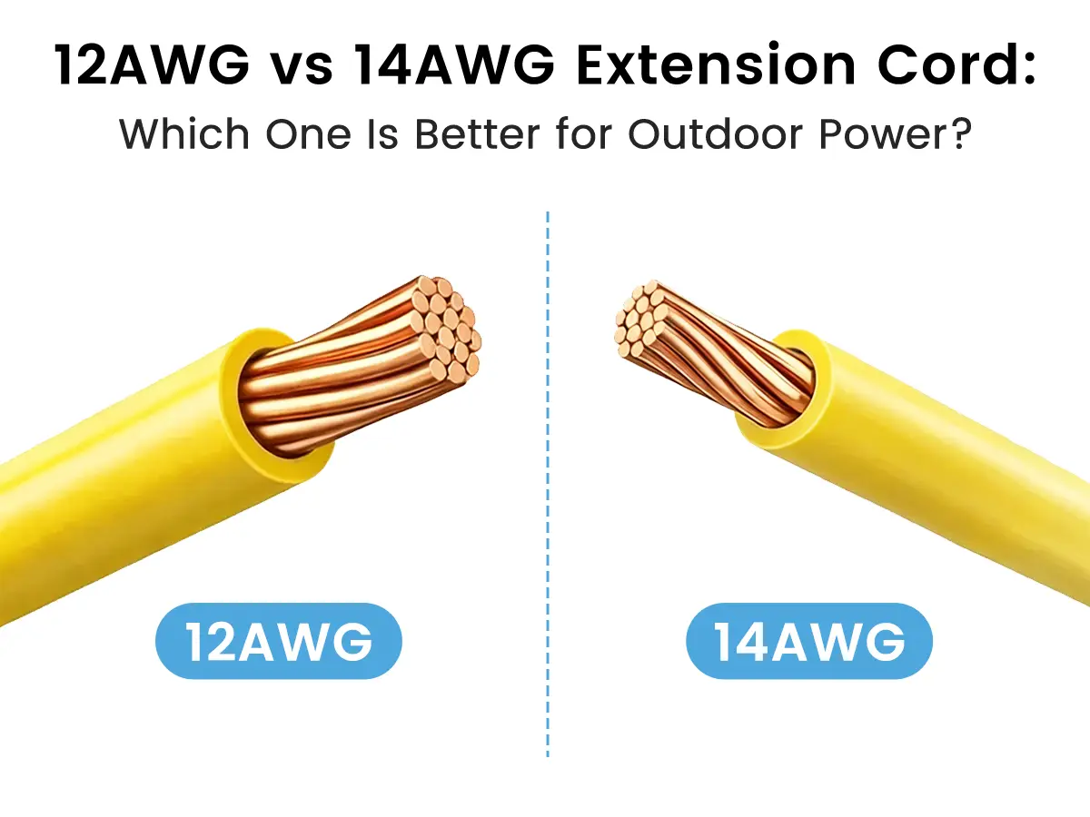 12AWG vs 14AWG extension cord gauge comparison