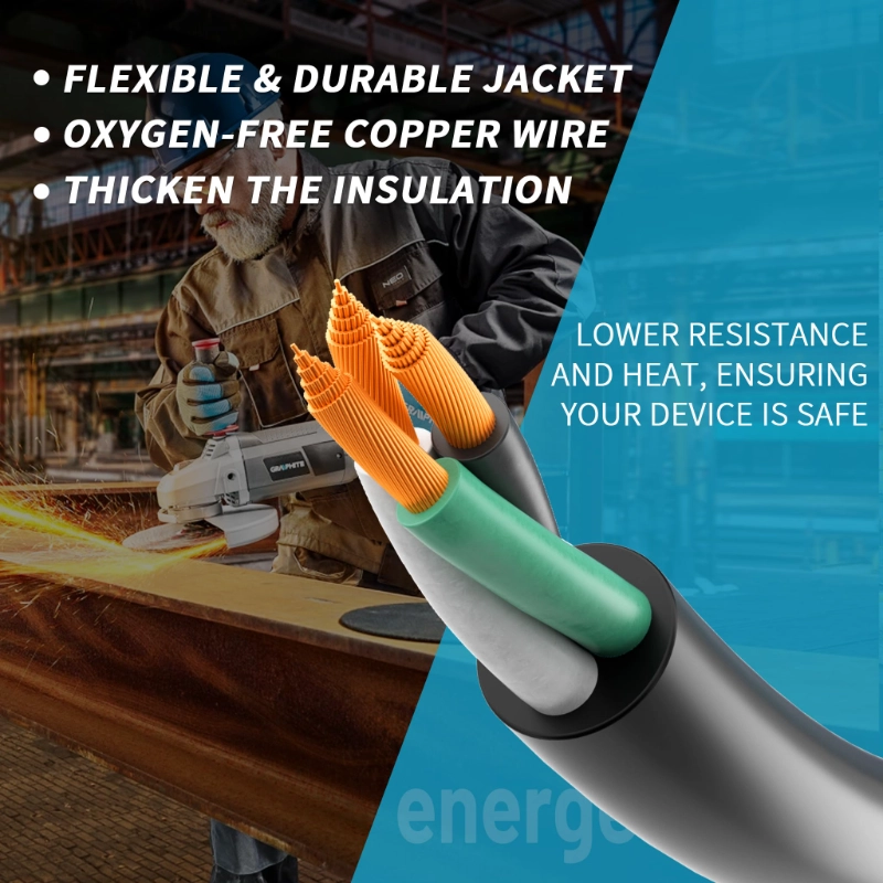 Electric 14/3 SJOOW Bulk Cable-14 Gauge 3 Conductor-Rated for 300V-Vantecable