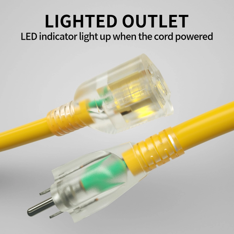 6 Ft 10/3 Outdoor Extension Cord Waterproof Heavy Duty 10 Gauge 3 Prong-Vantecable