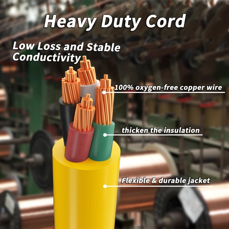 10FT 30 Amp Generator Extension Cord 4 Prong, NEMA L14-30P/L14-30R 10 Gauge-Vantecable