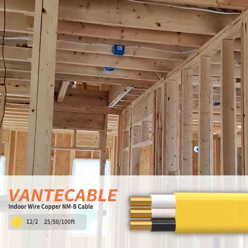 Electrical Wire 12 Gauge Wire 2 Conductors Non-Metallic with Ground Wire-Vantecable