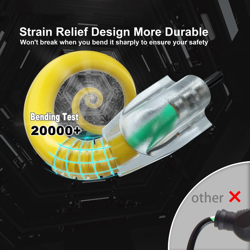 25 ft 14/3 Gauge Heavy Duty Outdoor Extension Cord Waterproof with Lighted-Vantecable