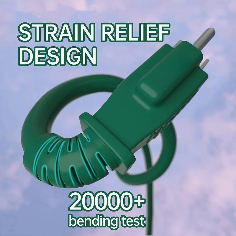 Indoor Outdoor Green Extension Cord 50 ft Waterproof-Vantecable