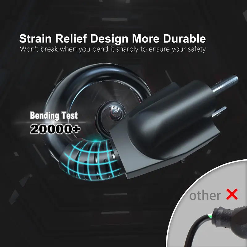 25 FT 16 Gauge Black Indoor Outdoor Extension Cord Waterproof-Vantecable