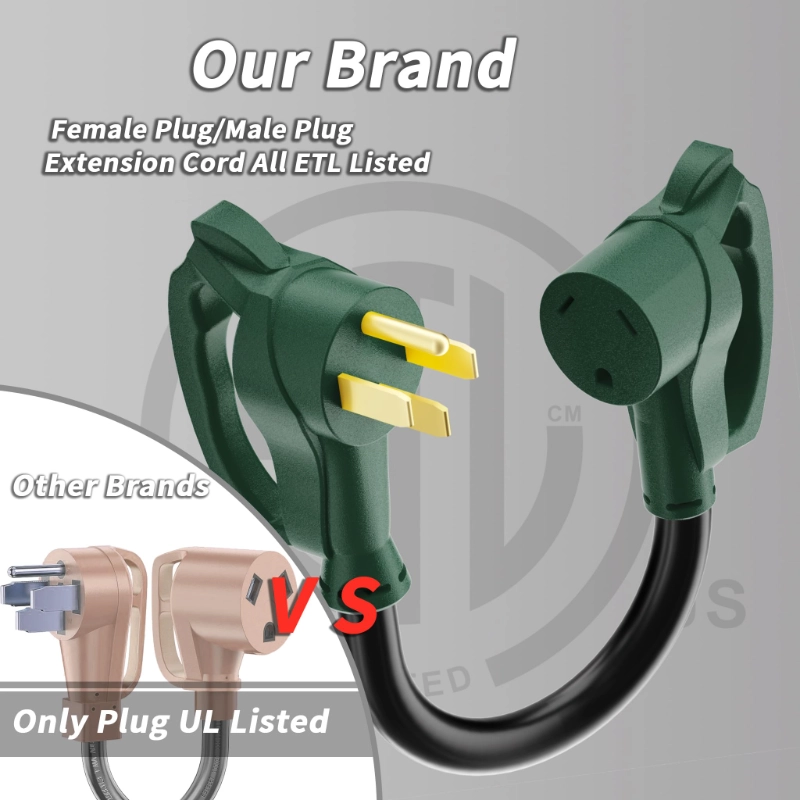 12 inch 50 Amp to 30 Amp RV Adapter Plug-Vantecable