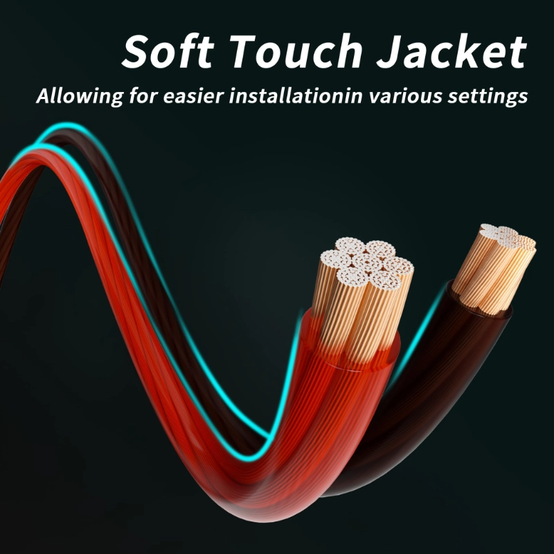 8/4/0 Gauge 25ft Each-Black/Red CCA Wire-Vantecable