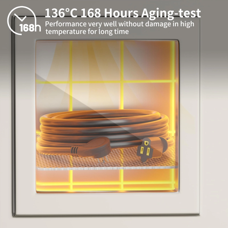 14 Gauge 3 Feet (3 Pack) Flat Plug Extension Cord Black Indoor Outdoor-Vantecable